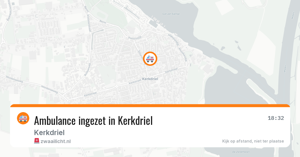 Ambulance ingezet in Kerkdriel — 28 mei 2026