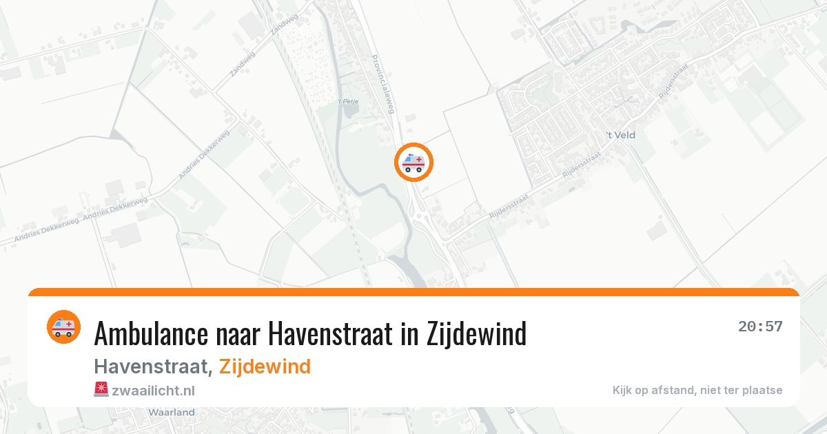 Ambulance naar Havenstraat in Zijdewind — 21 mrt 2026