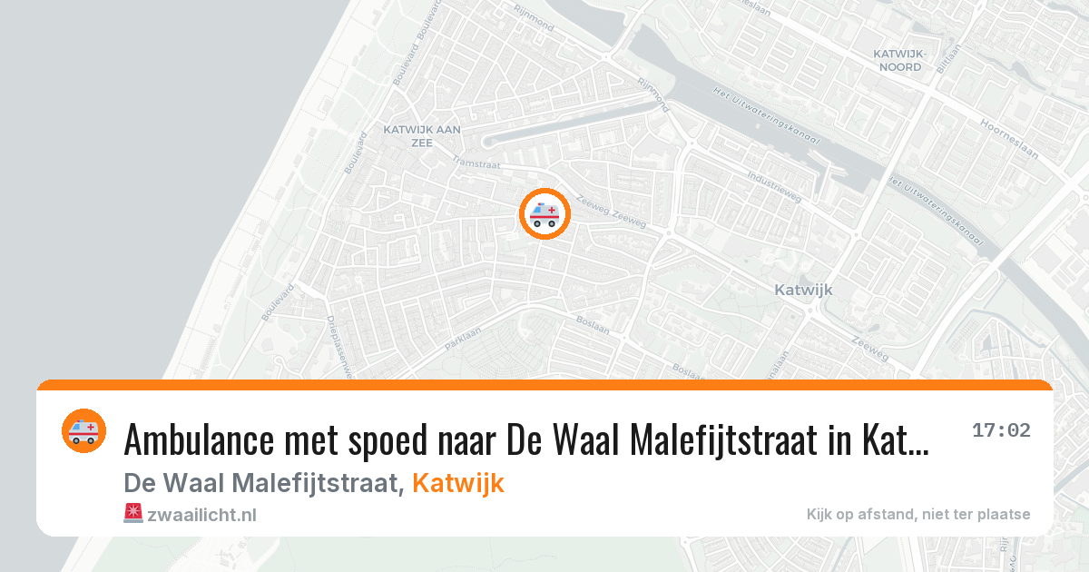 Ambulance met spoed naar De Waal Malefijtstraat in Katwijk — 28 jan 2026