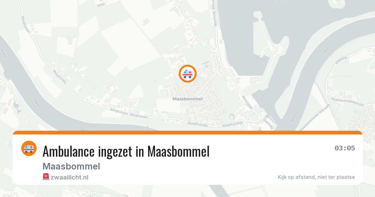 Ambulance ingezet in Maasbommel — 11 apr 2026