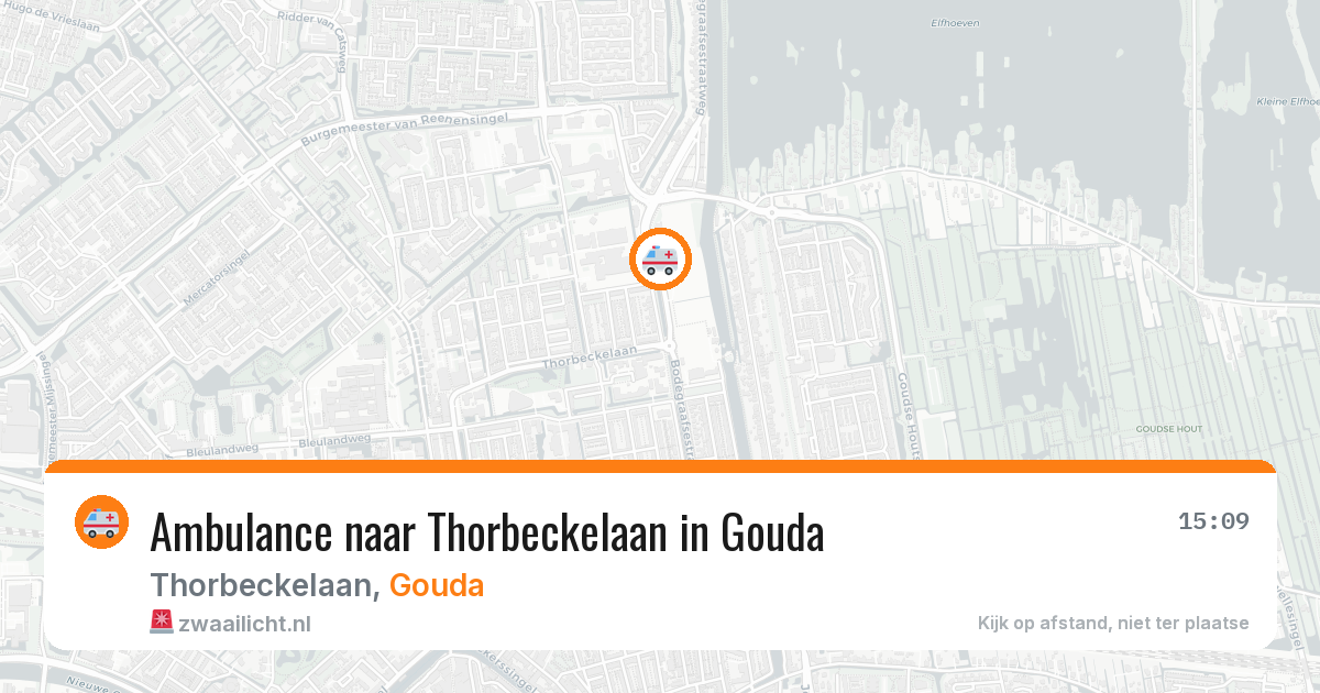 Ambulance naar Thorbeckelaan in Gouda — 26 mei 2026