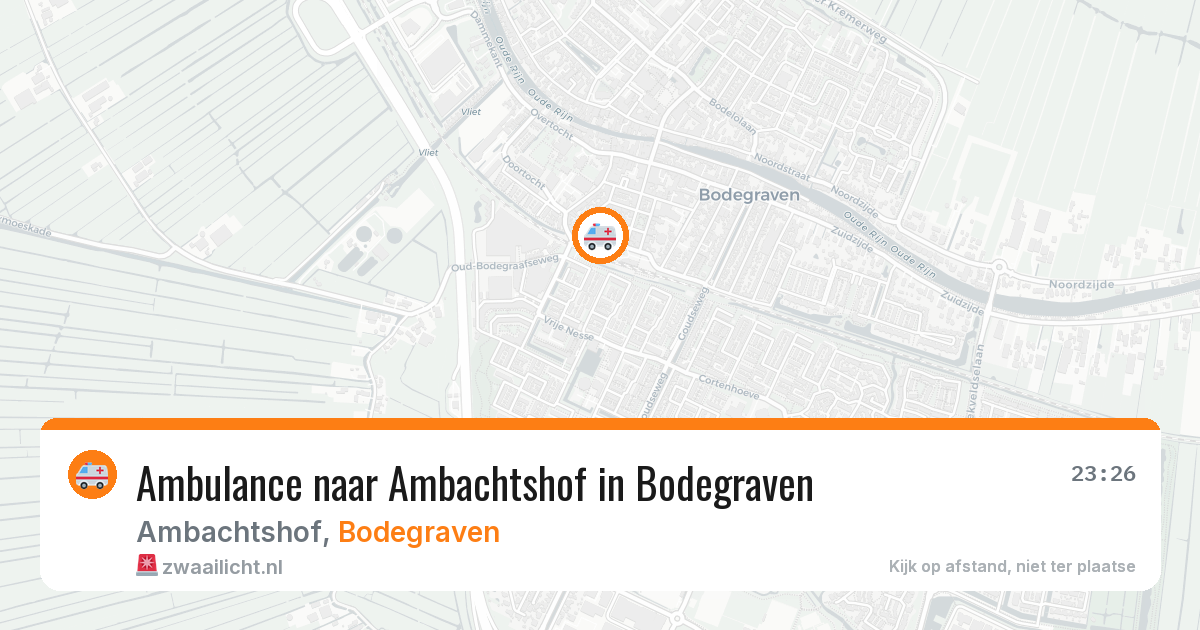 Ambulance naar Ambachtshof in Bodegraven — 9 jul 2026