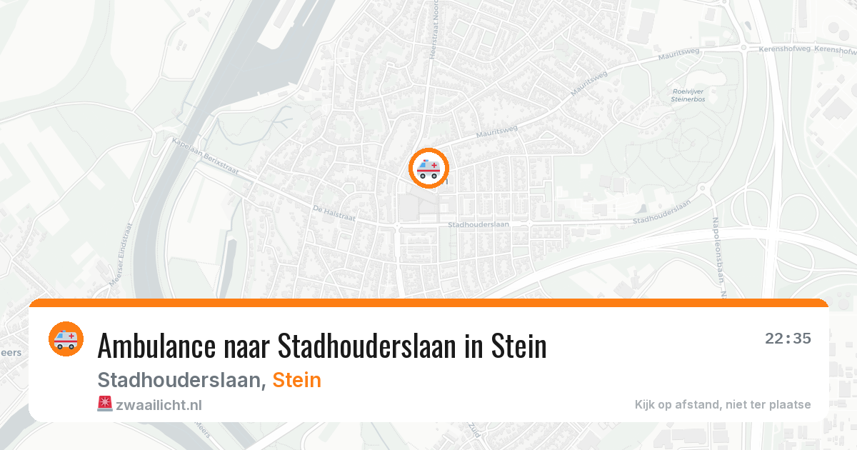Ambulance naar Stadhouderslaan in Stein — 26 jun 2026