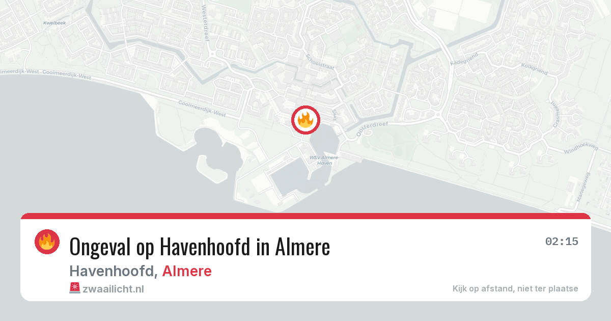 Ongeval op Havenhoofd in Almere — 17 jul 2026