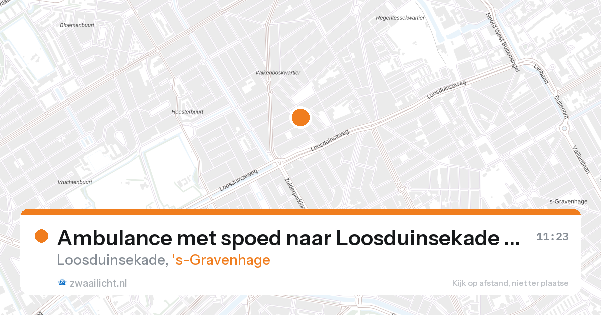 Ambulance met spoed naar Loosduinsekade in 's-Gravenhage — 28 aug 2026