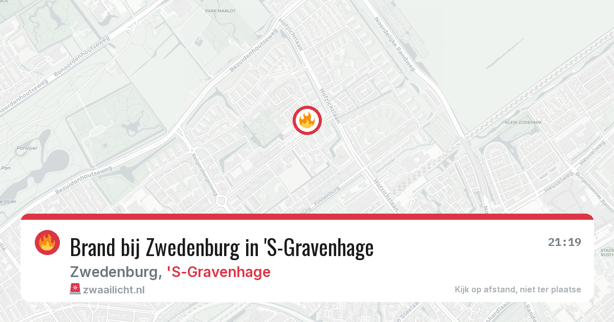 Brand bij Zwedenburg in 'S-Gravenhage — 28 mrt 2026
