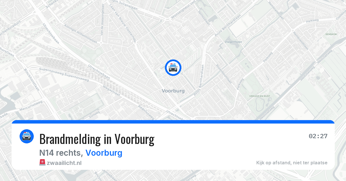 Brandmelding in Voorburg — 2 aug 2026