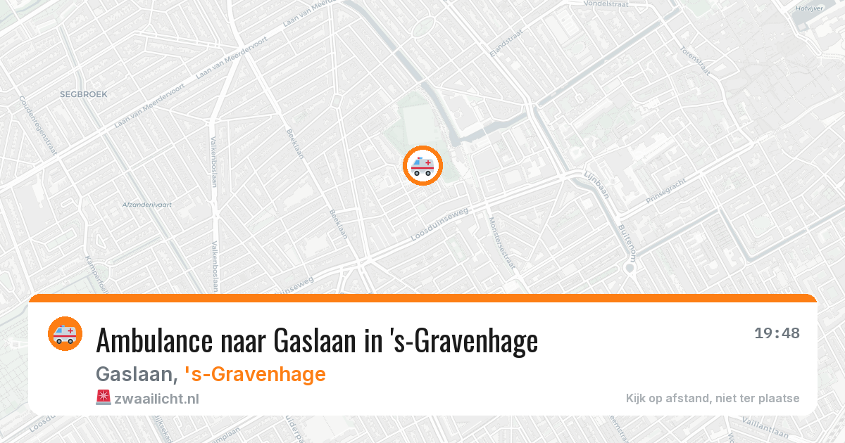 Ambulance naar Gaslaan in 's-Gravenhage — 30 apr 2026