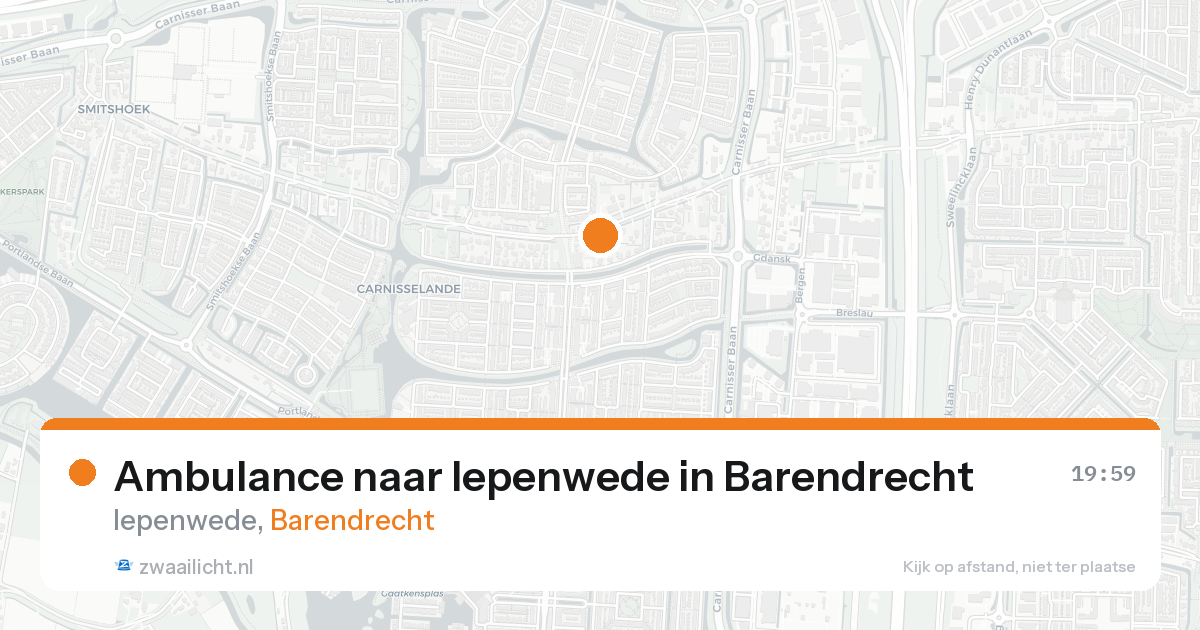 Ambulance naar Iepenwede in Barendrecht — 16 aug 2026