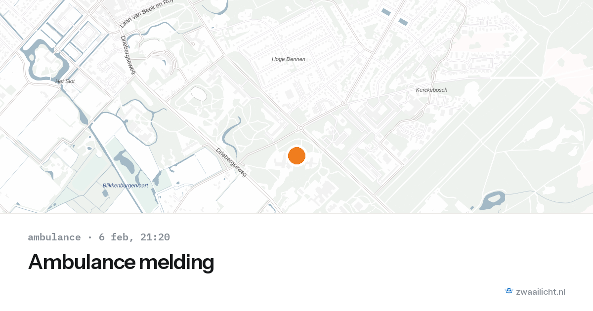 Ambulance melding — 6 feb 2026
