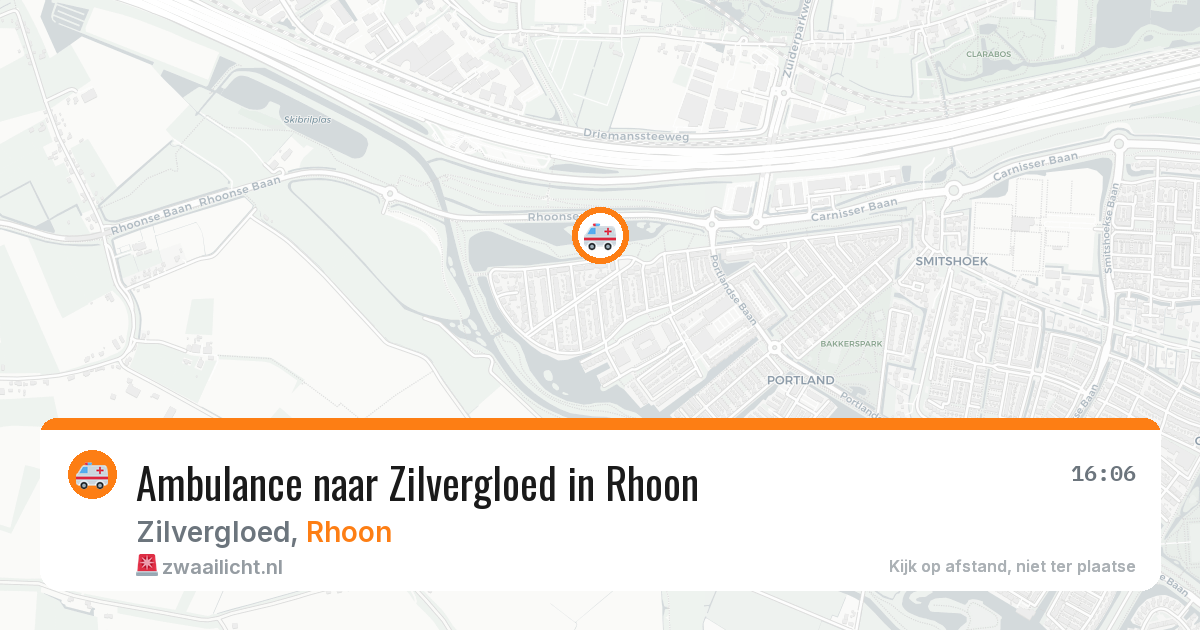 Ambulance naar Zilvergloed in Rhoon — 22 jun 2026
