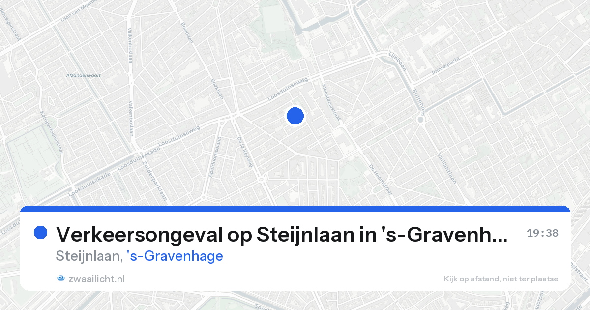 Verkeersongeval op Steijnlaan in 's-Gravenhage — 21 aug 2026