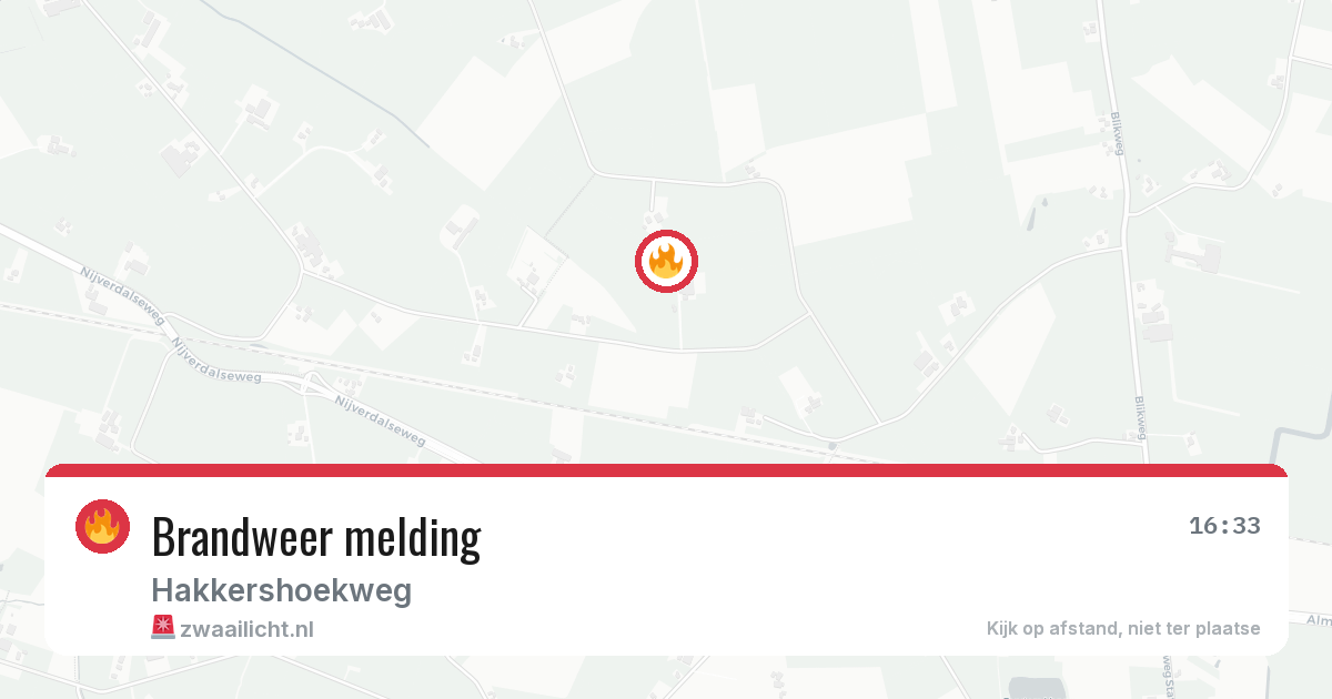Brandweer melding — 9 jun 2026