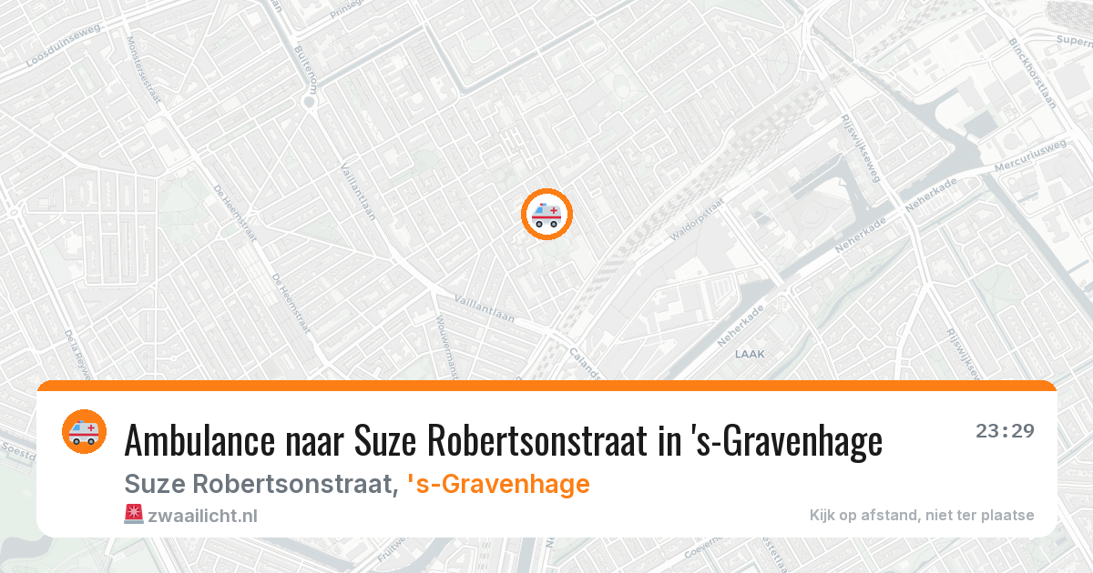 Ambulance naar Suze Robertsonstraat in 's-Gravenhage — 1 jun 2026