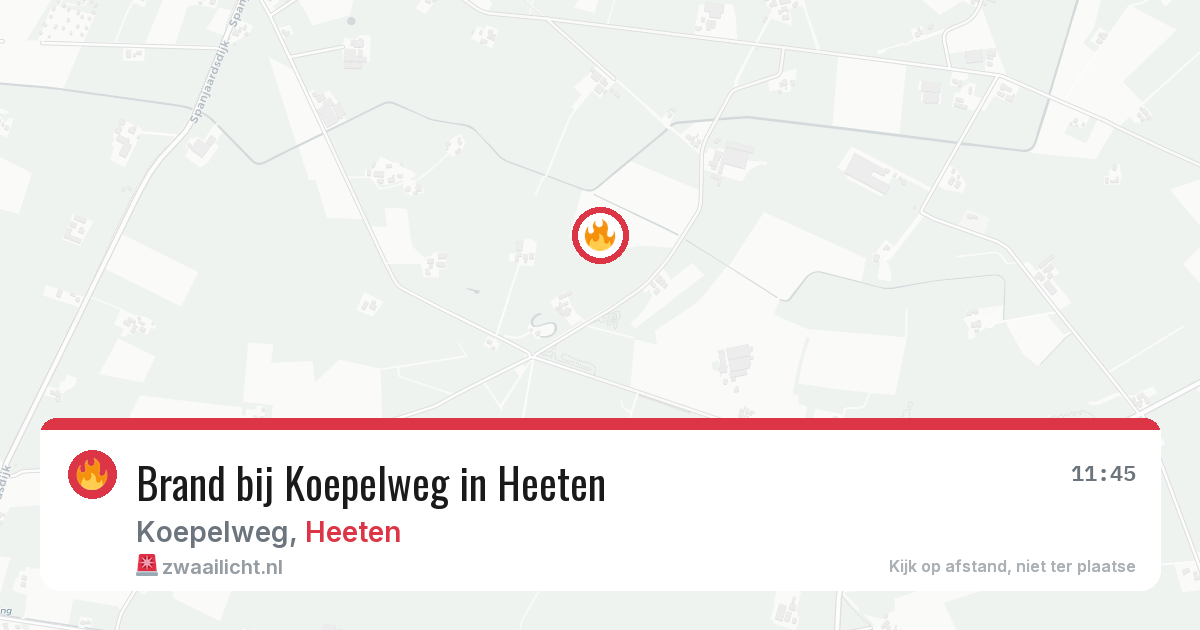 Brand bij Koepelweg in Heeten — 25 mrt 2026