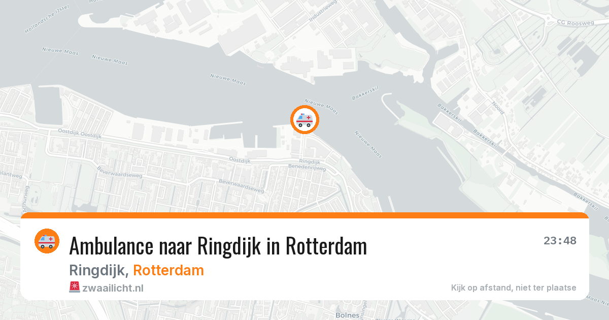 Ambulance naar Ringdijk in Rotterdam — 9 mei 2026
