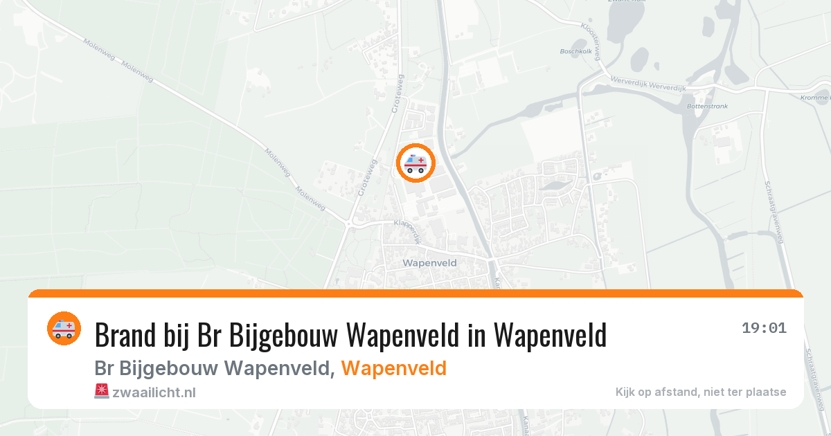 Brand bij Br Bijgebouw Wapenveld in Wapenveld — 2 jul 2026