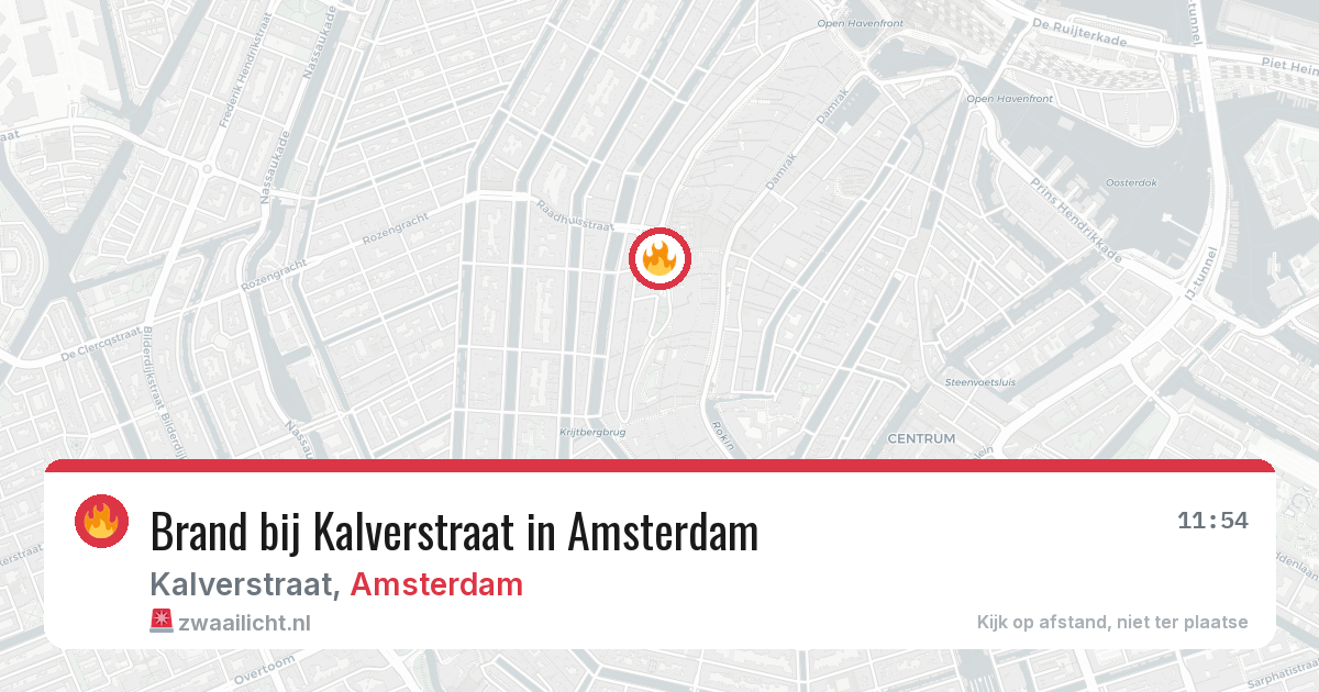 Brand bij Kalverstraat in Amsterdam — 28 jun 2026