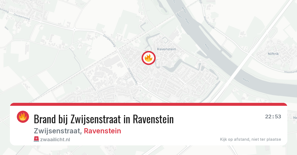 Brand bij Zwijsenstraat in Ravenstein — 6 aug 2026