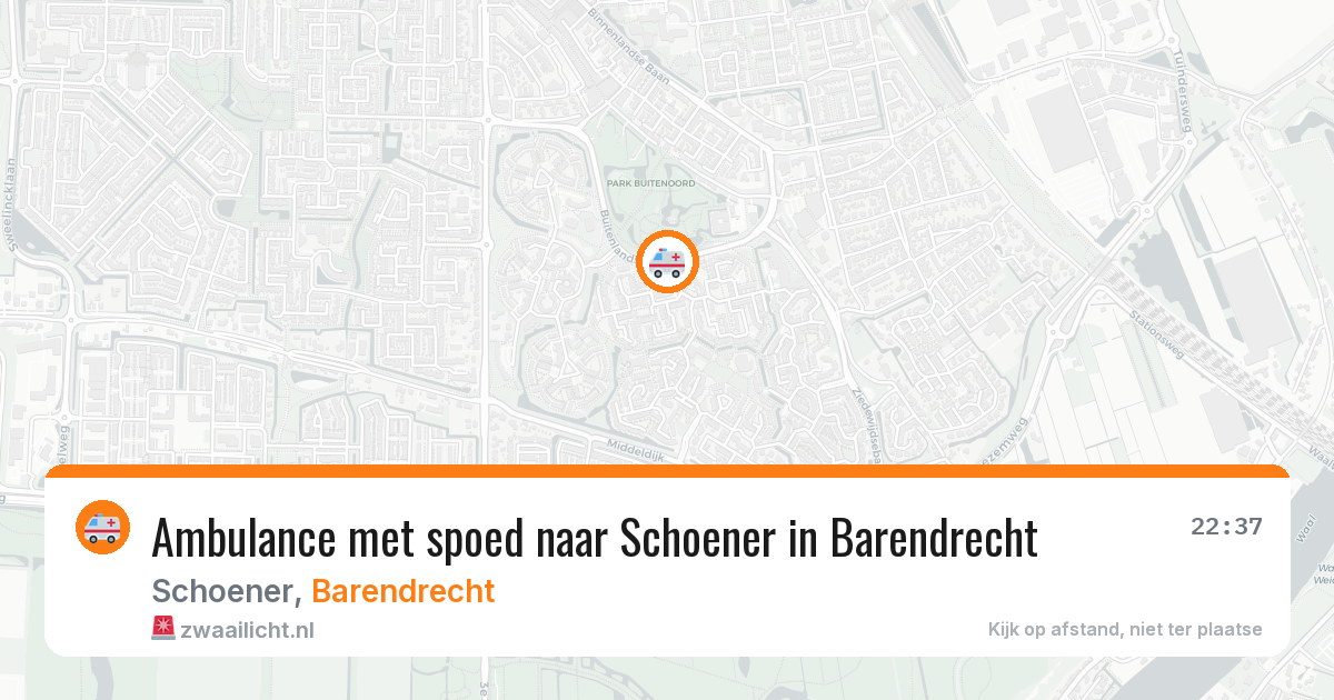Ambulance met spoed naar Schoener in Barendrecht — 12 jun 2026