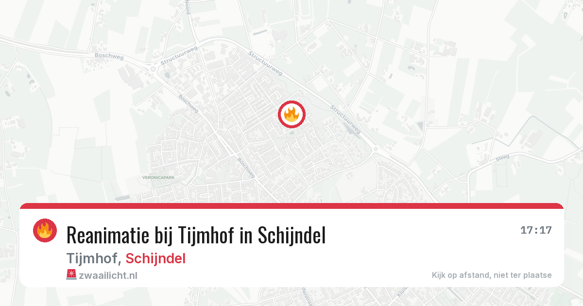 Reanimatie bij Tijmhof in Schijndel — 22 mrt 2026