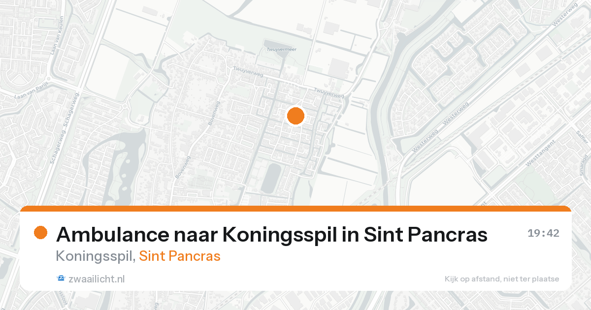 Ambulance naar Koningsspil in Sint Pancras — 30 jan 2026
