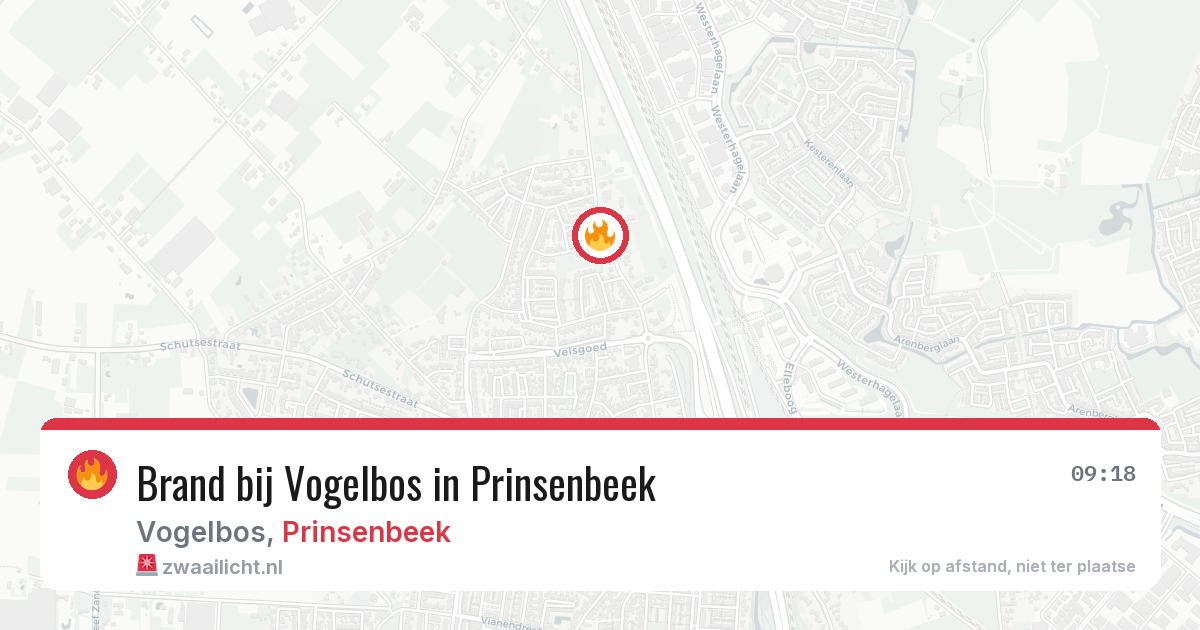 Brand bij Vogelbos in Prinsenbeek — 29 jul 2026
