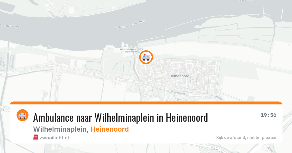 Ambulance naar Wilhelminaplein in Heinenoord — 3 mei 2026