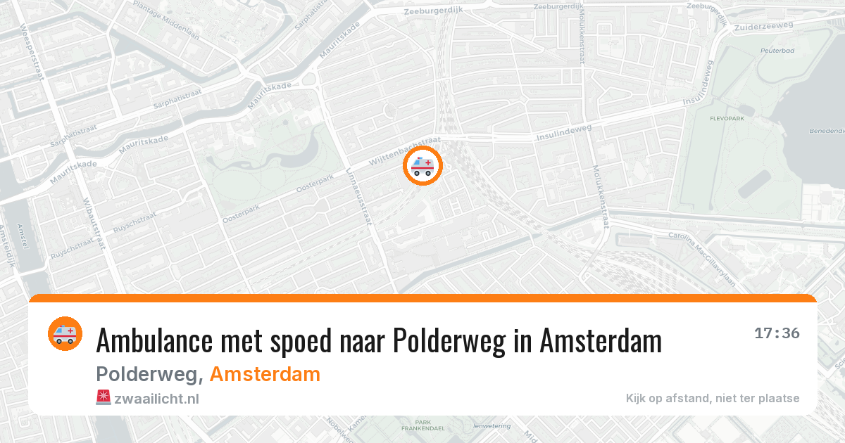 Ambulance met spoed naar Polderweg in Amsterdam — 21 jun 2026