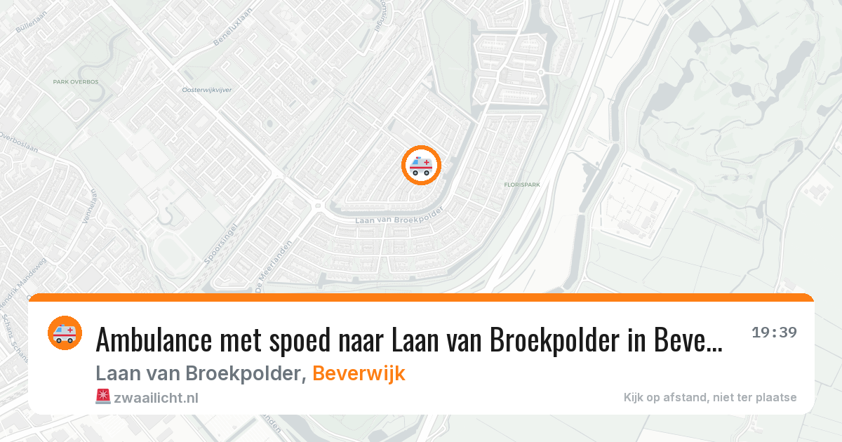 Ambulance met spoed naar Laan van Broekpolder in Beverwijk — 18 jun 2026