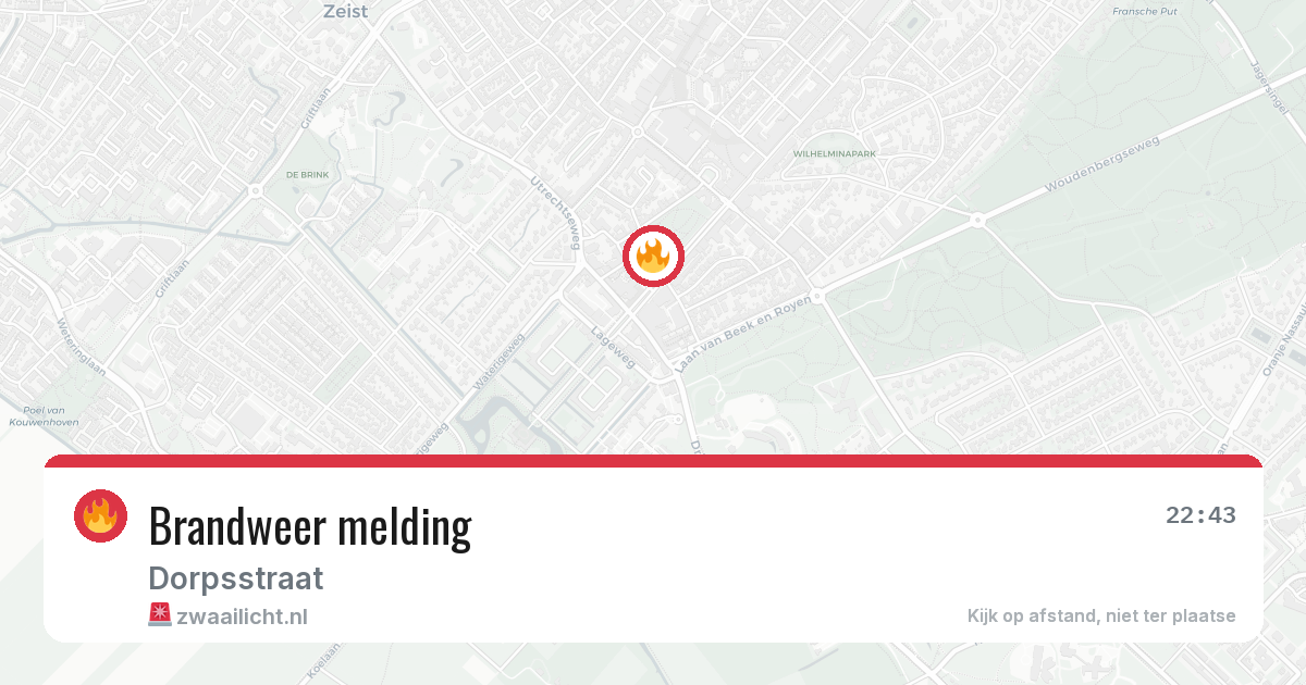 Brandweer melding — 25 mrt 2026