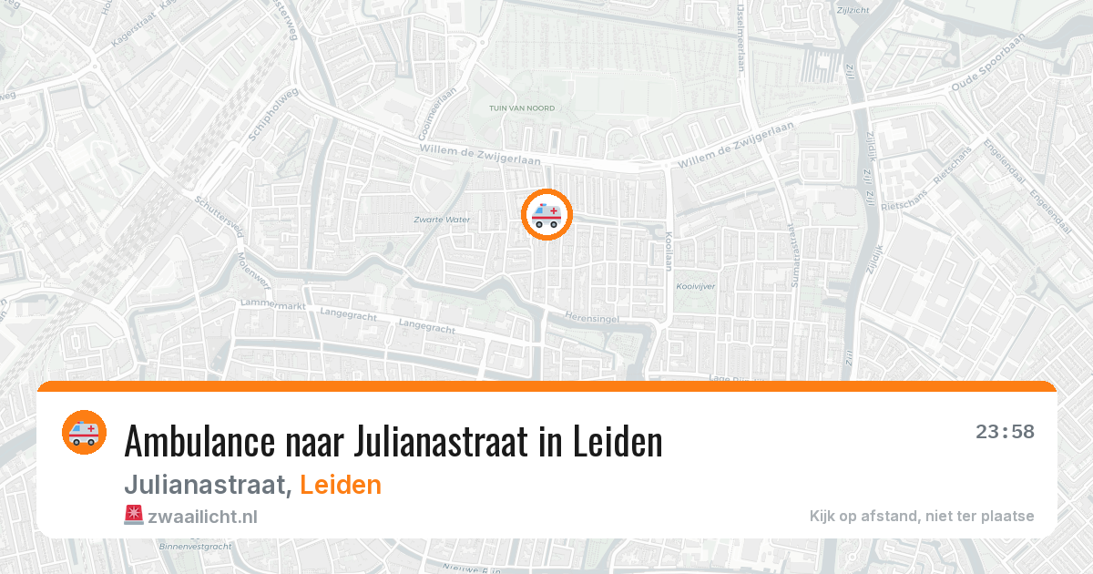 Ambulance naar Julianastraat in Leiden — 1 jun 2026