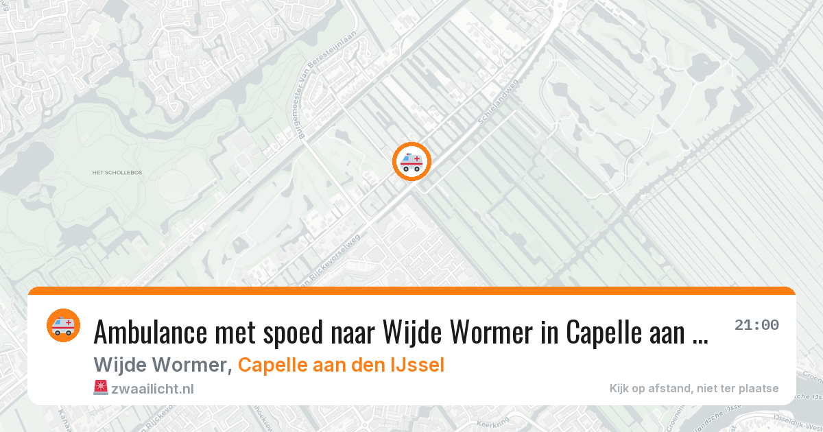 Ambulance met spoed naar Wijde Wormer in Capelle aan den IJssel — 2 jul 2026
