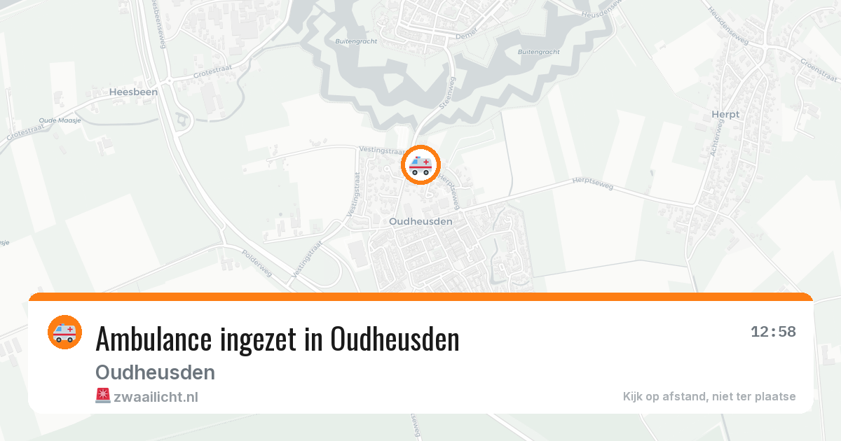 Ambulance ingezet in Oudheusden — 8 feb 2026