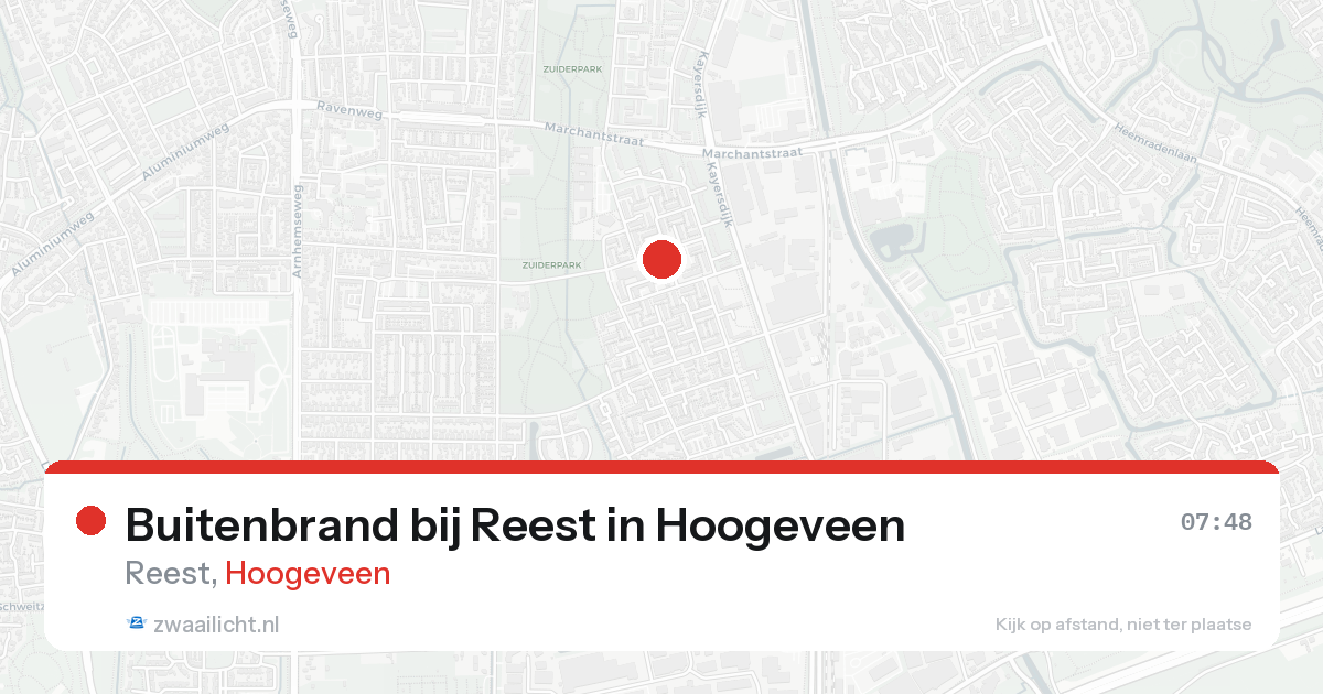 Buitenbrand bij Reest in Hoogeveen — 15 aug 2026