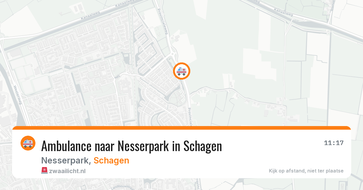 Ambulance naar Nesserpark in Schagen — 22 apr 2026