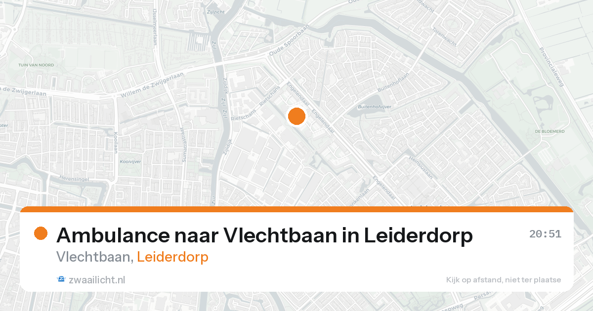 Ambulance naar Vlechtbaan in Leiderdorp — 23 aug 2026