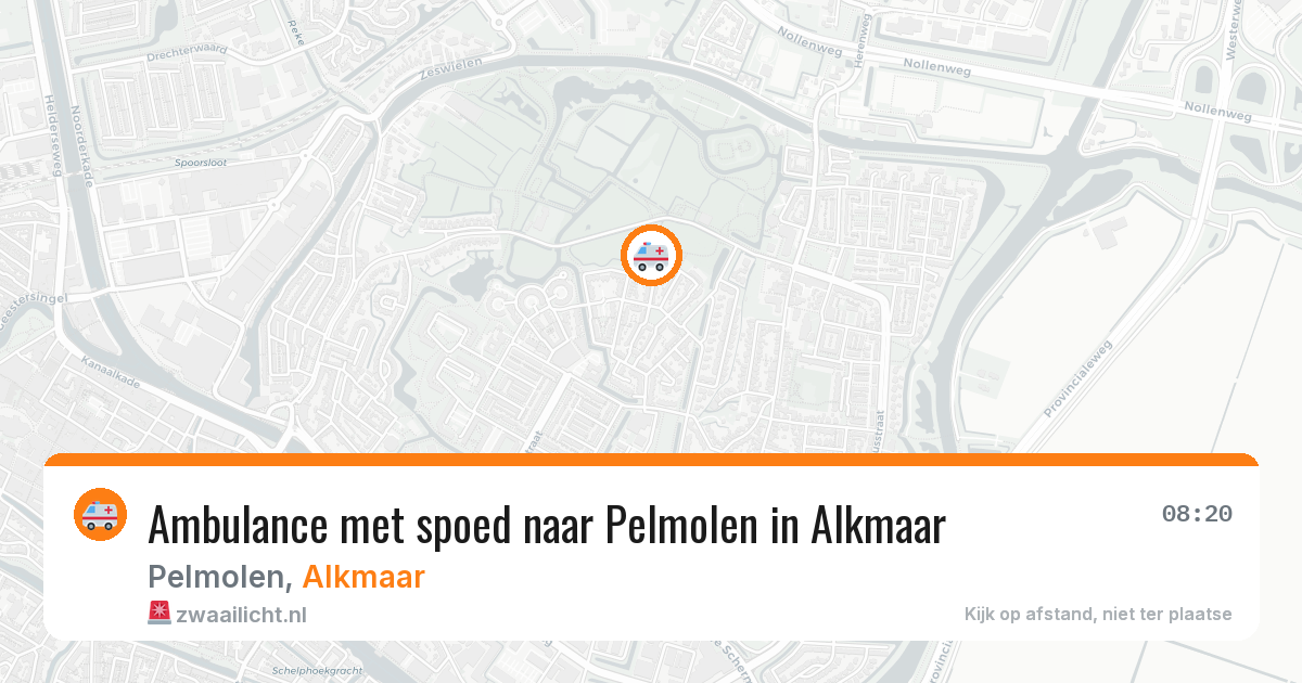 Ambulance met spoed naar Pelmolen in Alkmaar — 29 apr 2026