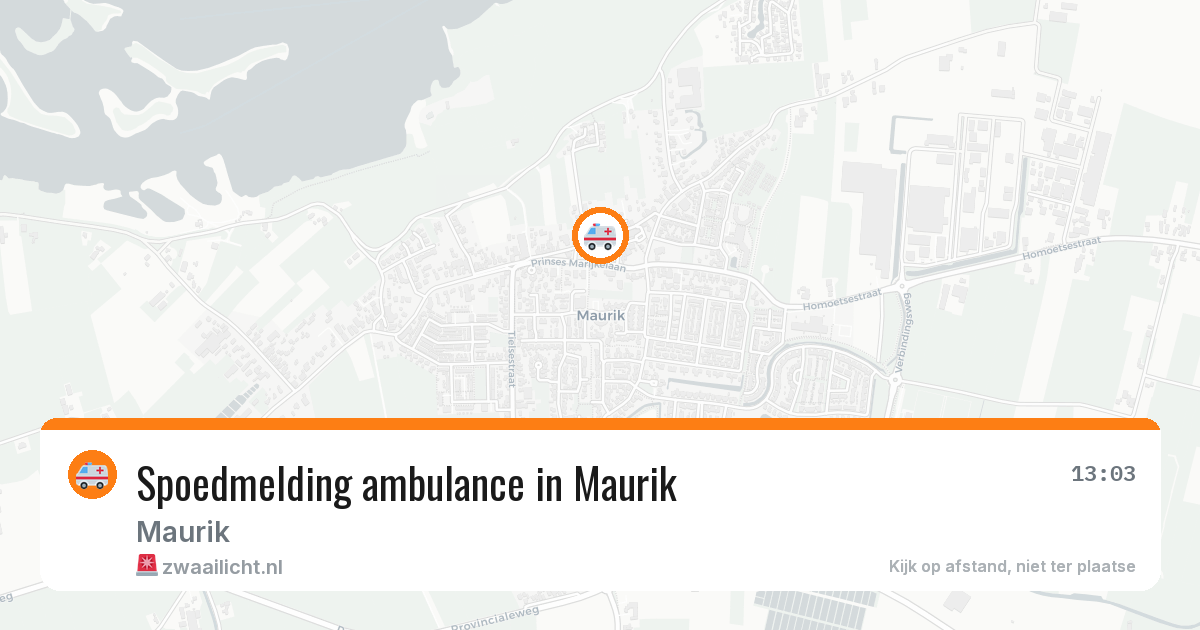 Spoedmelding ambulance in Maurik — 24 jun 2026