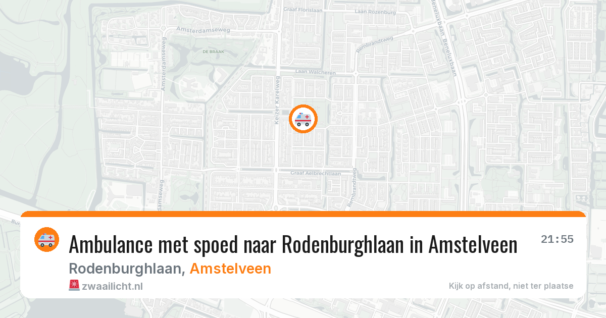 Ambulance met spoed naar Rodenburghlaan in Amstelveen — 26 jan 2026