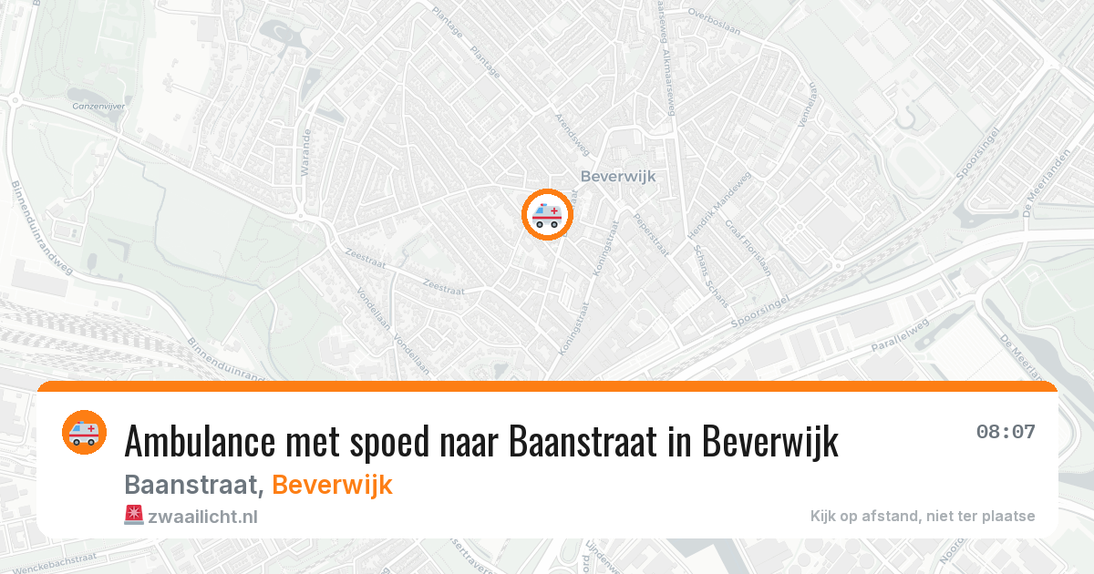 Ambulance met spoed naar Baanstraat in Beverwijk — 1 feb 2026