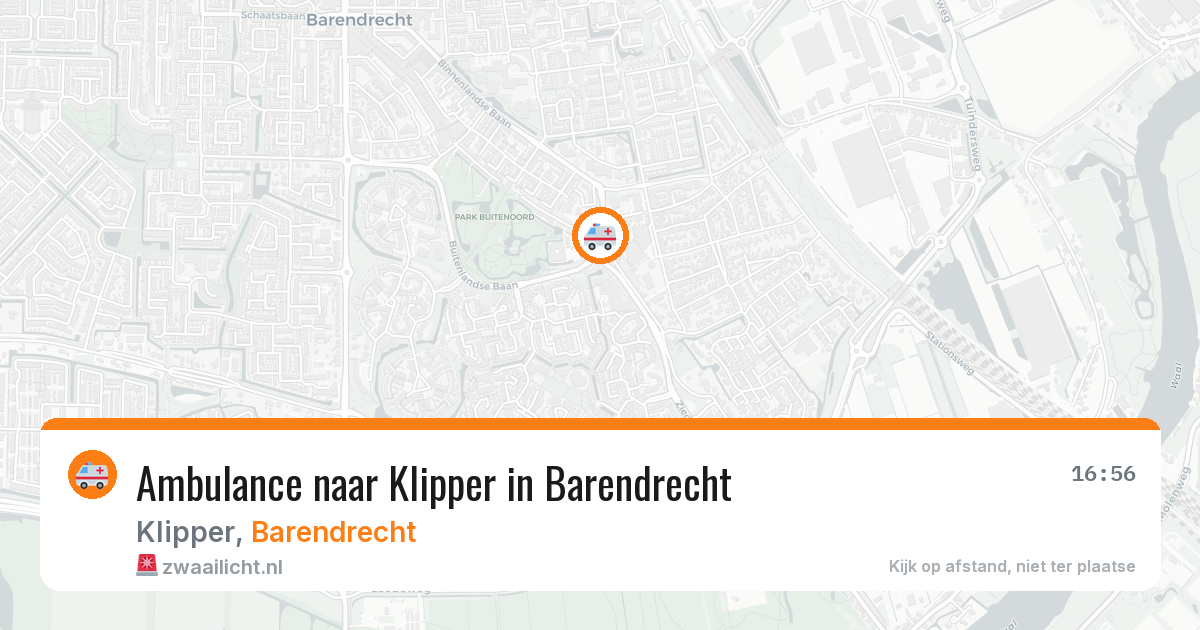 Ambulance naar Klipper in Barendrecht — 2 aug 2026