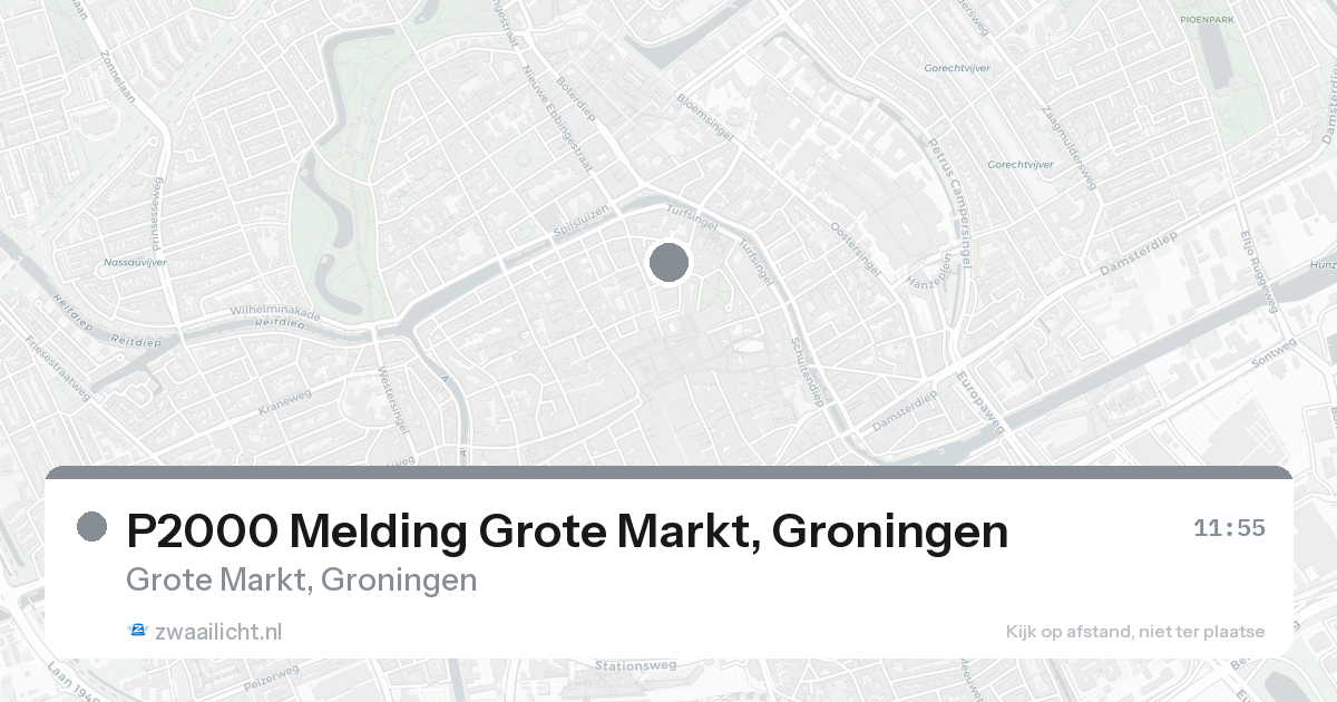 P2000 Melding Grote Markt, Groningen — 31 jan 2026