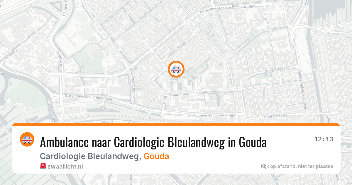 Ambulance naar Cardiologie Bleulandweg in Gouda — 30 jan 2026