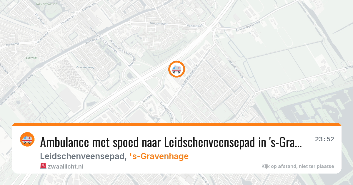 Ambulance met spoed naar Leidschenveensepad in 's-Gravenhage — 3 jul 2026