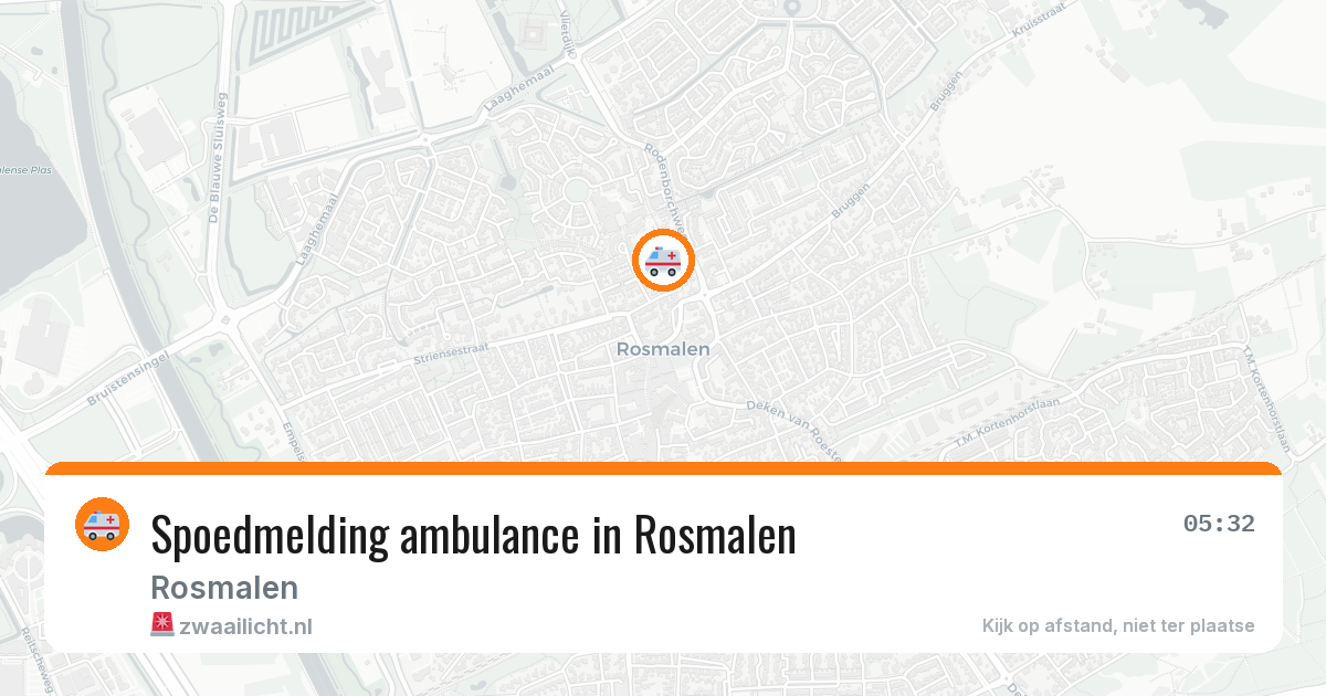 Spoedmelding ambulance in Rosmalen — 24 jun 2026