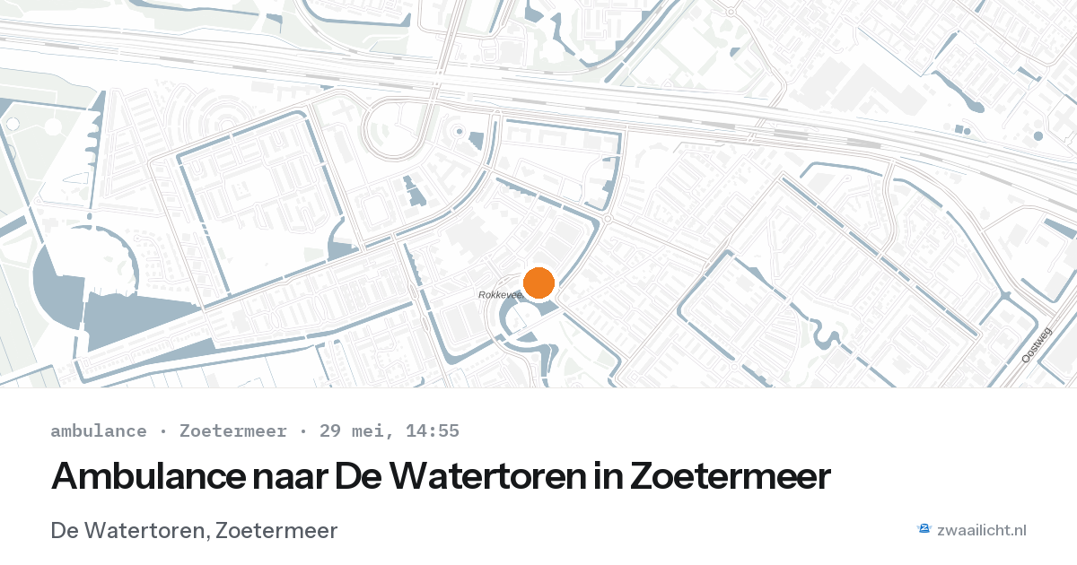 Ambulance naar De Watertoren in Zoetermeer — 29 mei 2026