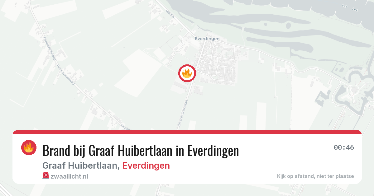 Brand bij Graaf Huibertlaan in Everdingen — 27 apr 2026