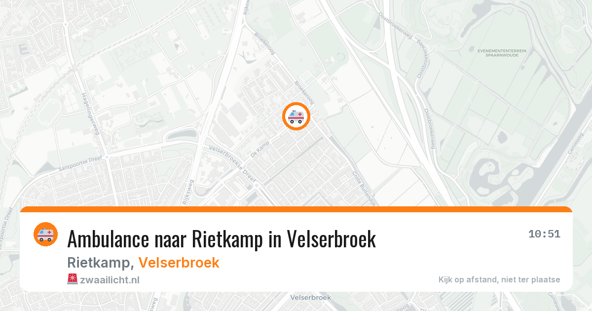 Ambulance naar Rietkamp in Velserbroek — 1 apr 2026