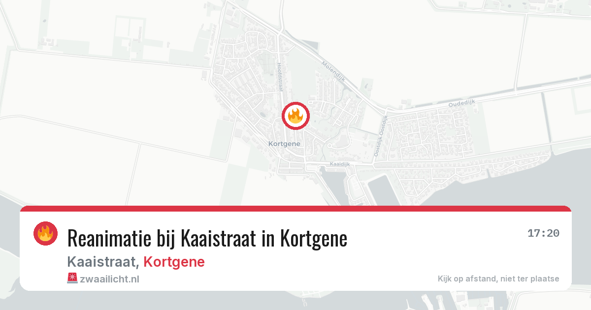 Reanimatie bij Kaaistraat in Kortgene — 19 feb 2026